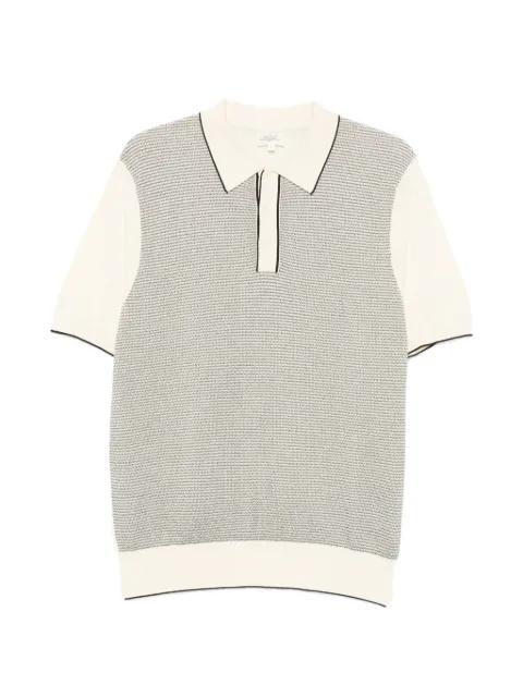 knitted jacquard polo shirt by HARTFORD