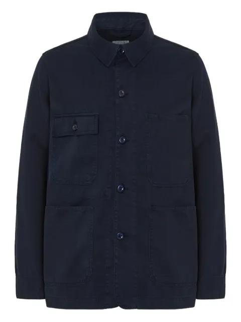 patch-pocket shirt jacket by HARTFORD