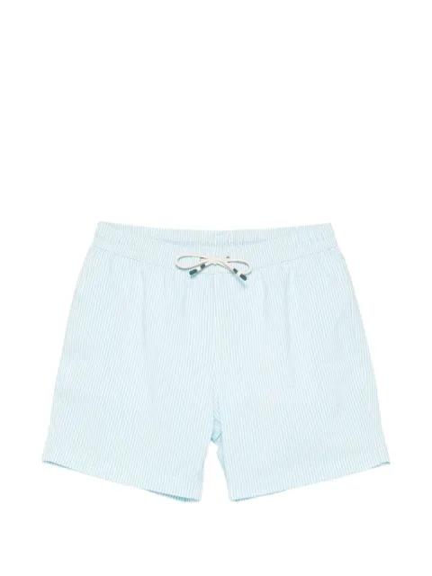 seersucker stripe-pattern swim shorts by HARTFORD