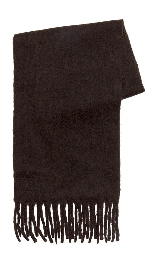 Hat Attack Cozy Solid Scarf in Chocolate by HAT ATTACK