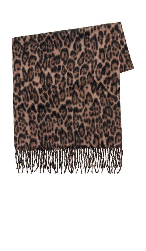 Hat Attack Leopard Scarf in Brown by HAT ATTACK