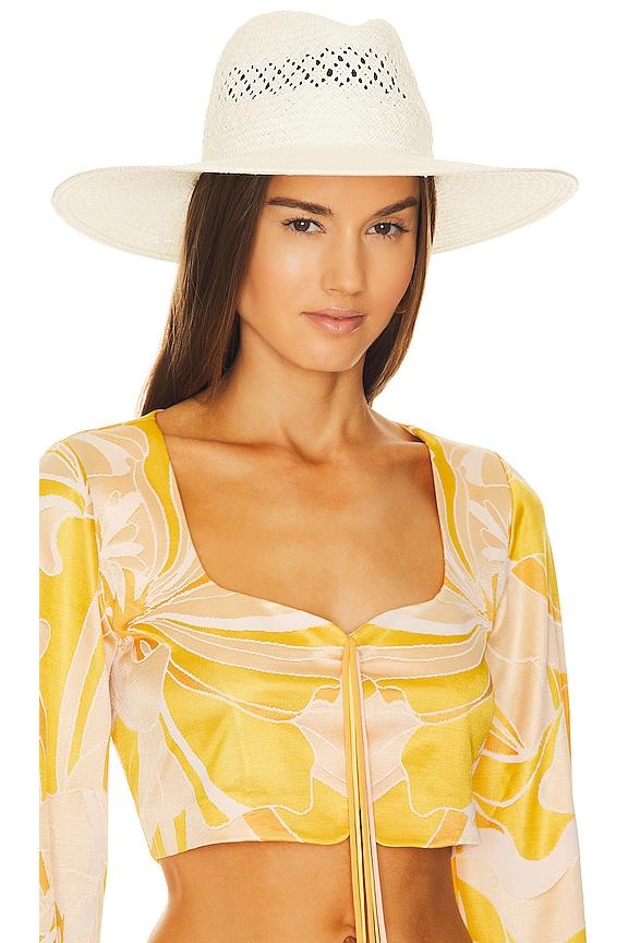 Hat Attack Luxe Packable Sun Hat in White by HAT ATTACK