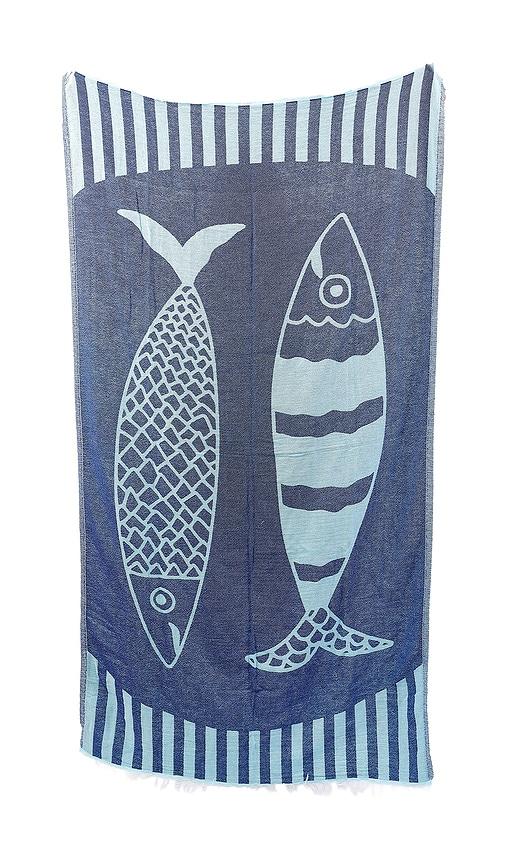 Hat Attack Novelty Towel in Navy by HAT ATTACK