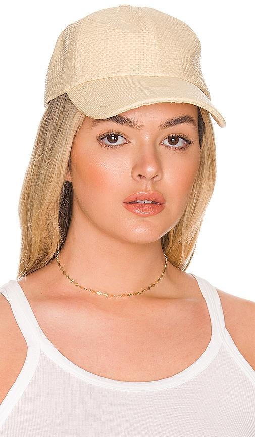 Hat Attack Straw Cap in Cream by HAT ATTACK