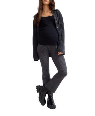 The Maternity Bodyflex Crop Flare Legging by HATCH COLLECTION