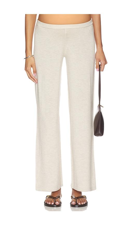 HATCH The Celeste Knit Pant in Beige by HATCH