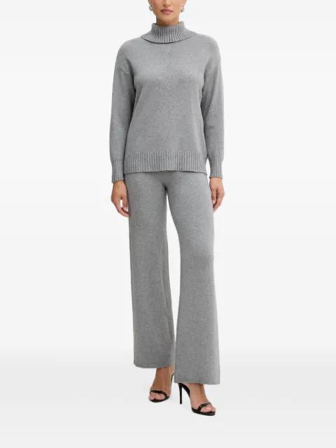 ribbed-knit trousers and sweater set by HAVEONE