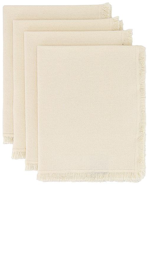 HAWKINS NEW YORK Essential Cotton Placemats Set Of 4 in Ivory by HAWKINS NEW YORK
