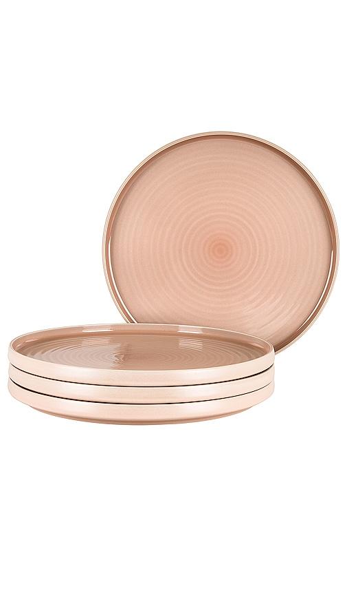 HAWKINS NEW YORK Essential Dinner Plate Set Of 4 in Blush by HAWKINS NEW YORK