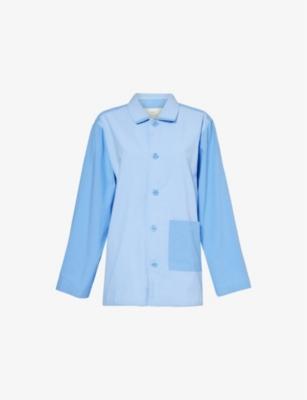 Duo relaxed-fit long-sleeve cotton pyjama shirt by HAY