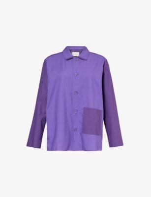 Duo relaxed-fit long-sleeve cotton pyjama shirt by HAY