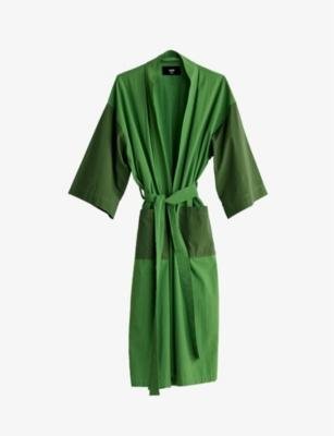 Duo shawl-lapel cotton robe by HAY