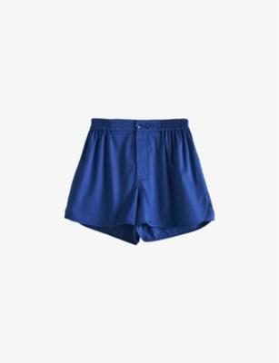 Outline Contrast-Trim Cotton Pyjama Shorts by HAY