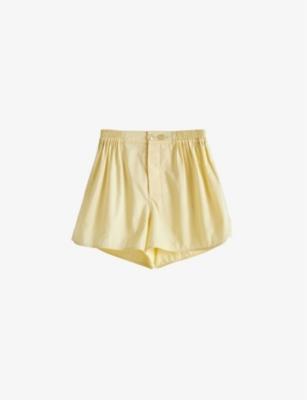 Outline Contrast-Trim Cotton Pyjama Shorts by HAY