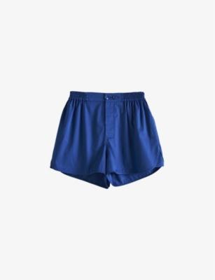 Outline Contrast-Trim Cotton Pyjama Shorts by HAY