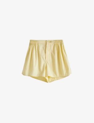 Outline Contrast-Trim Cotton Pyjama Shorts by HAY