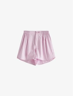 Outline Contrast-Trim Cotton Pyjama Shorts by HAY