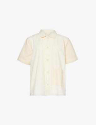 Outline relaxed-fit short-sleeve cotton pyjama shirt by HAY