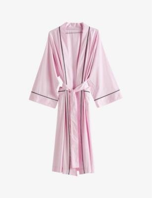 Outline shawl-lapel cotton robe by HAY