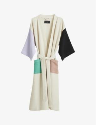 Waffle-texture cotton-blend bathrobe by HAY
