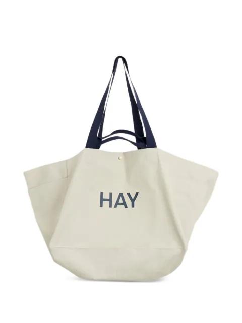 snap-closure tote bag by HAY