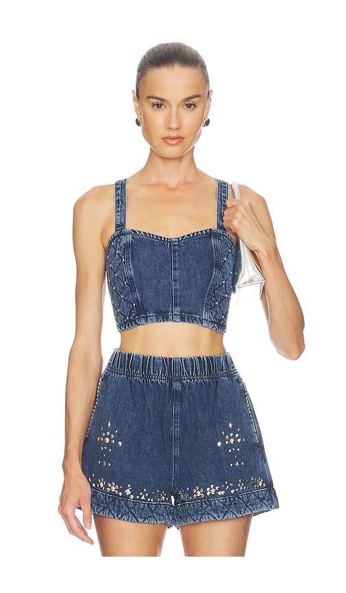 Hayley Menzies Cyndi Top in Blue by HAYLEY MENZIES