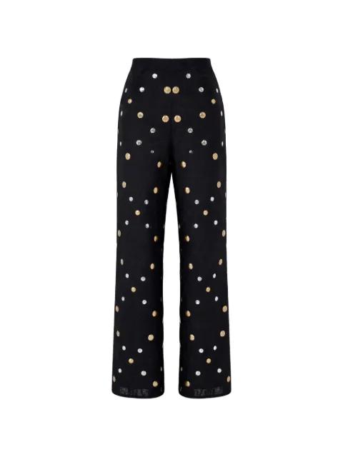 embroidered pyjama trousers by HAYLEY MENZIES
