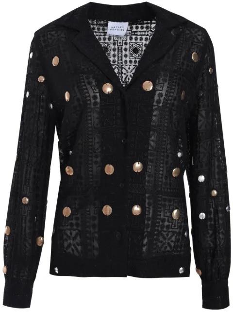 stud-embellished shirt by HAYLEY MENZIES