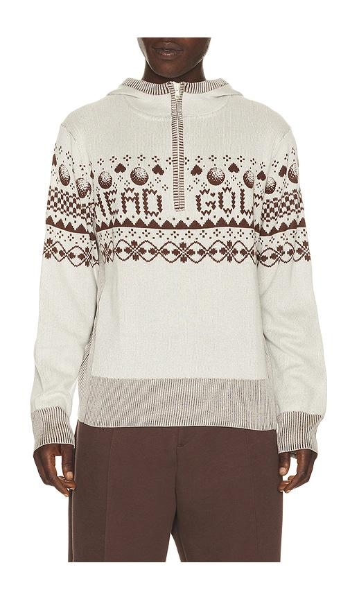 HEAD Golf Knit Zip Hoodie in Grey by HEAD GOLF