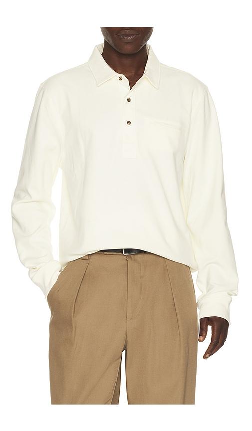 HEAD Golf Thermal Henley Polo in Cream by HEAD GOLF