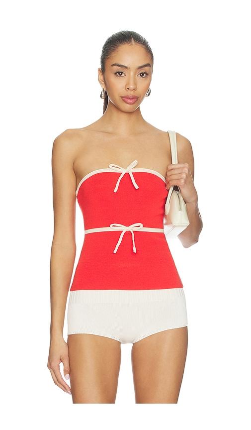 HEARTLOOM Averil Top in Red by HEARTLOOM