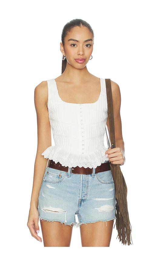 HEARTLOOM Christine Top in White by HEARTLOOM