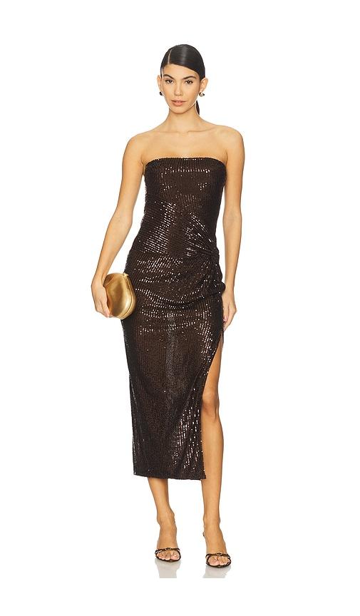 HEARTLOOM Elodie Dress in Brown by HEARTLOOM