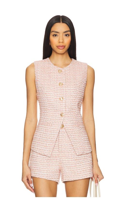 HEARTLOOM Emerson Vest in Pink by HEARTLOOM