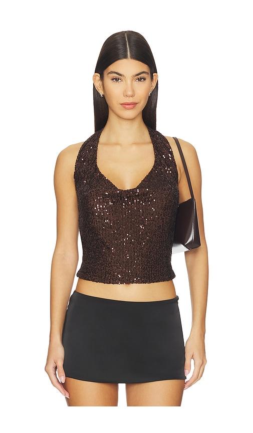 HEARTLOOM Maple Top in Brown by HEARTLOOM