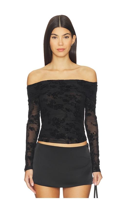 HEARTLOOM Tatum Top in Black by HEARTLOOM