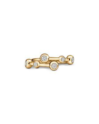 18K Yellow Gold Dream Diamond Bezel Bypass Ring by HEARTS ON FIRE