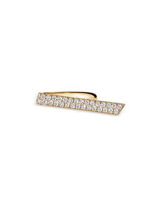 18K Yellow Gold Inside Out Diamond Elongated Flip Ring by HEARTS ON FIRE