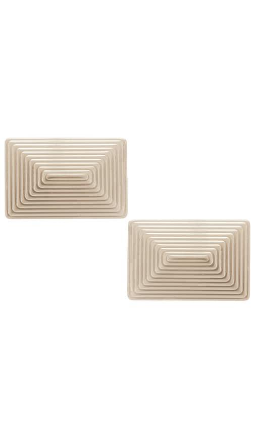 Heaven Mayhem Celeste Earrings in Metallic Silver by HEAVEN MAYHEM