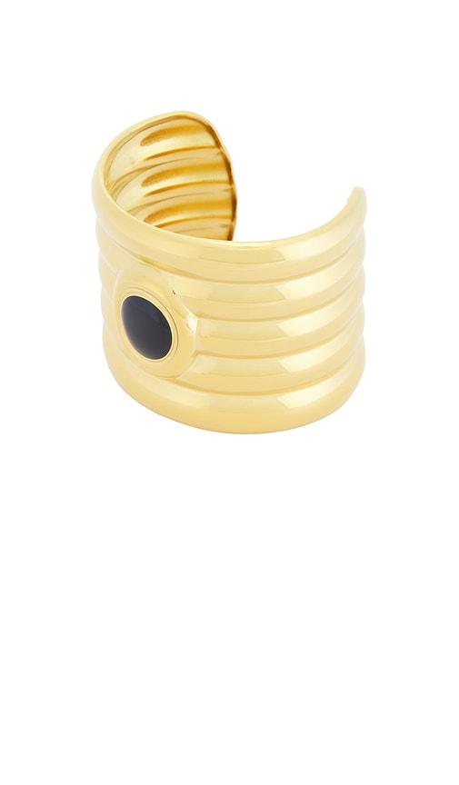 Heaven Mayhem Clarke Cuff Bracelet in Metallic Gold by HEAVEN MAYHEM
