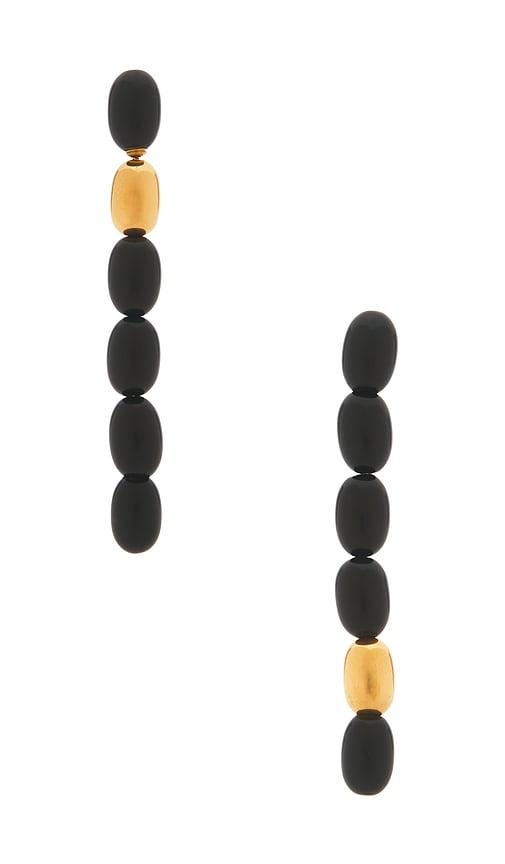 Heaven Mayhem Edith Earrings in Black by HEAVEN MAYHEM
