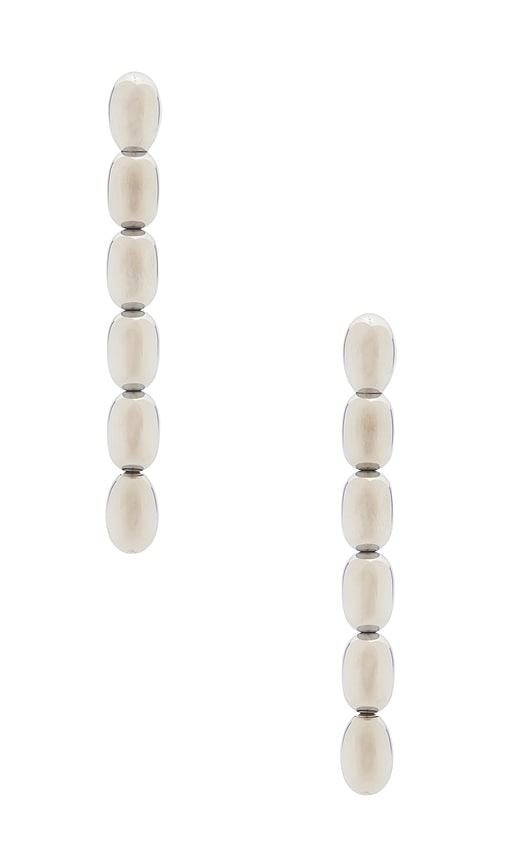 Heaven Mayhem Edith Earrings in Metallic Silver by HEAVEN MAYHEM