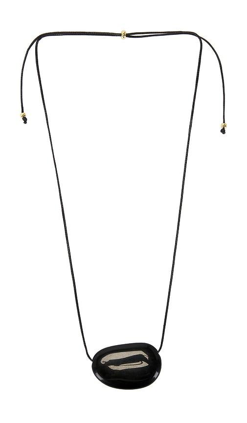 Heaven Mayhem Julia Long Pendant Necklace in Black by HEAVEN MAYHEM