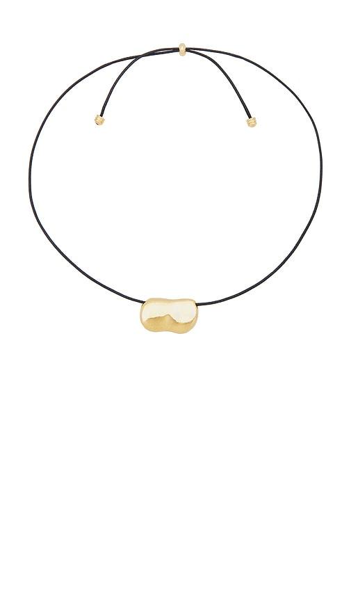 Heaven Mayhem Pebble Necklace in Metallic Gold by HEAVEN MAYHEM