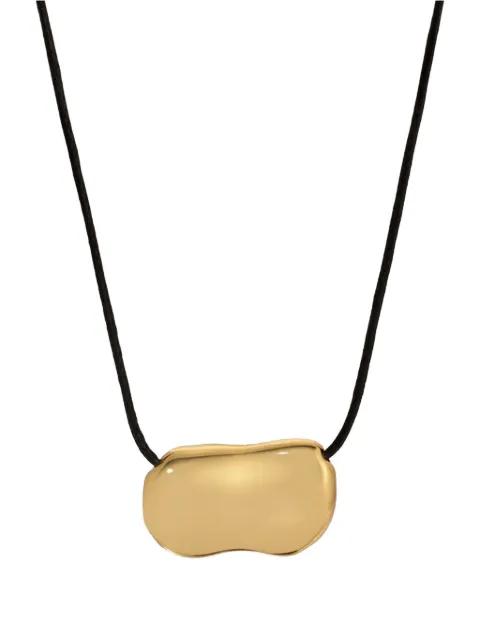 Pebble leather necklace by HEAVEN MAYHEM