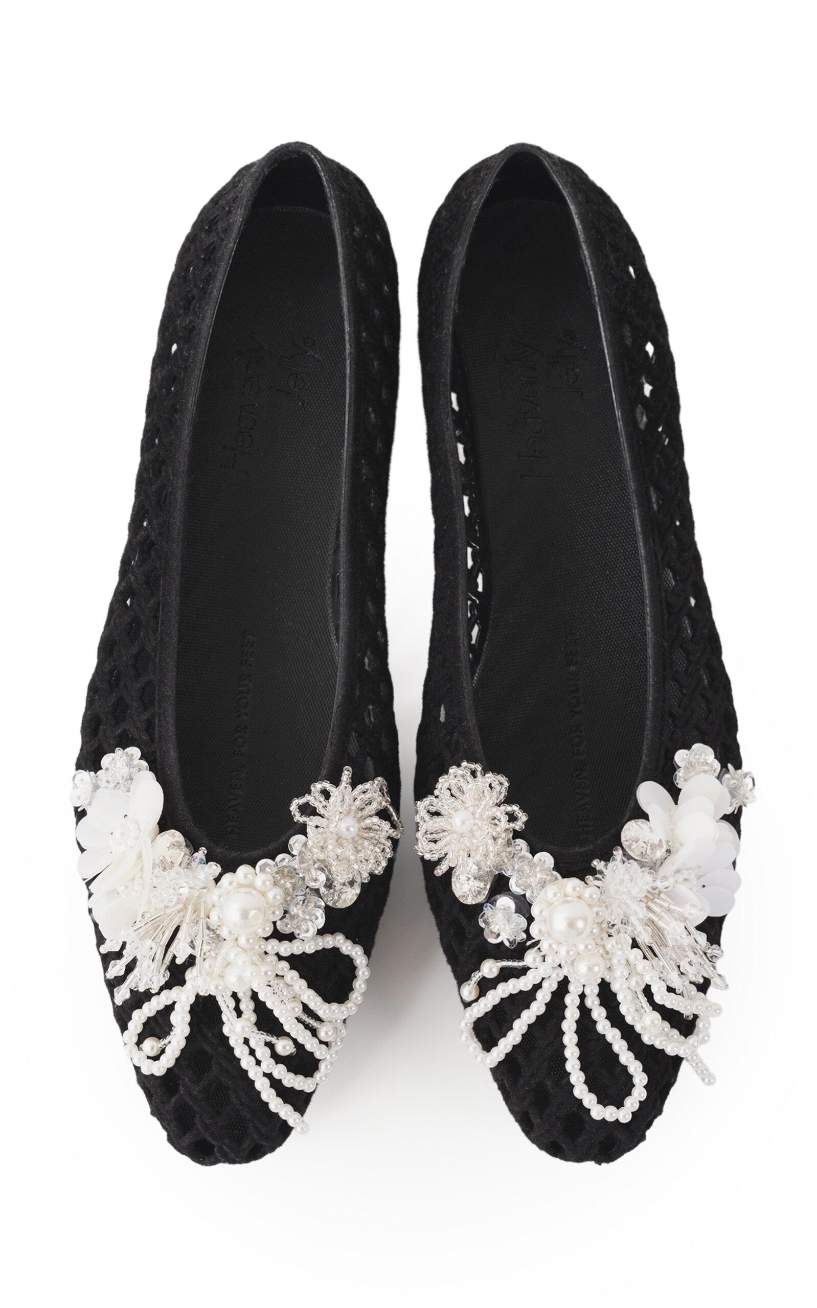HEAVENLY JELLY Burst Embellished Jelly Shoes - Moda Operandi by HEAVENLY JELLY