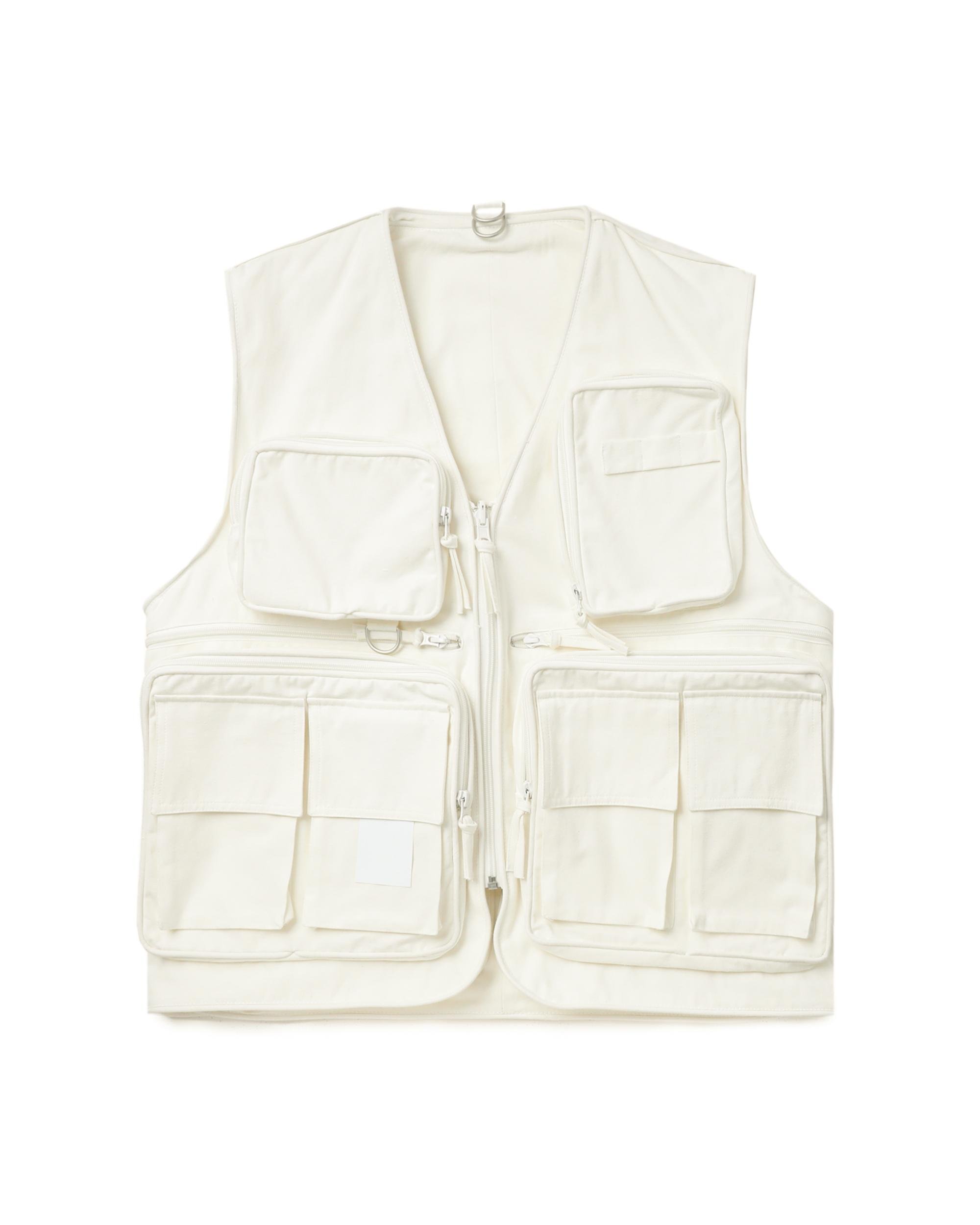 Multi-pocket v-neck vest by HED MAYNER