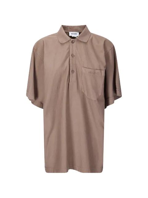 embroidered-logo polo by HED MAYNER