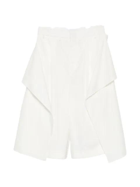 pleated draped-panel shorts by HED MAYNER
