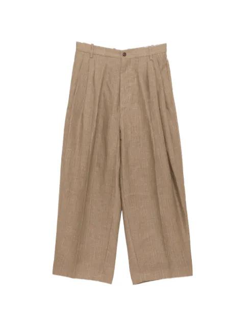 pleated wide-leg trousers by HED MAYNER